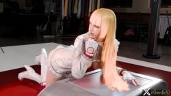 3d ass athletic athletic_female bangs blonde_hair bottomless breasts breasts_out bubble_butt busty dawdle3d emilie_de_rochefort female female_focus female_only going_commando hanging_breasts hime_cut hourglass_figure long_hair namco namco_bandai no_panties pinup pinup_pose tagme tekken tekken_8 wide_hips