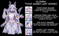 1boy 1boy1girl 1girls 2d 4_arms ai_assisted ai_generated androgynous ass ass_focus bracelet bracelets character_sheet choker cold demon demon_girl demon_horns demon_tail female free_use gooning handjob horns icon jerking jewelry long_hair original original_character pale-skinned_female pale_skin passive_female pointy_ears precum precum_drip purple_eyes pussy see-through see-through_clothing simple_background small_breasts straight_hair succubus tail tease teasing text thick_thighs translucent translucent_clothing ultimate_waifu_project white_hair wide_hips wide_thighs