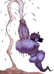 1futa 1girls alternate_version_available ass balls big_ass breasts breasts_bigger_than_head cum_on_breasts cum_on_face cum_on_floor cum_on_hair erect_penis eyaculation floating floating_hands futanari ghost ghost_girl ghost_tail glans gloves huge_glans large_balls large_breasts large_penis masturbation naked neckwear no_arms no_legs ohdelight_(rt_director) penis_between_breasts ponytail pressing_breasts_together purple_areola purple_hair purple_nipples purple_skin self_paizuri solo_female solo_futa thick_cum veiny_penis whore_eyes