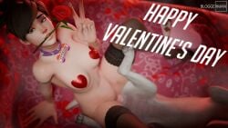 2girls 3d animated bestiality blizzard_entertainment bloggerman breasts brown_eyes brown_hair canine collar dog female female_on_feral female_on_human feral heart_pasties human human_on_feral interspecies lena_oxton lesbian_sex multiple_girls naked no_sound nude on_bed overwatch overwatch_2 pussy scissoring sex tagme tracer tribadism video video_games yuri zoophilia