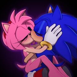 1boy 1girls absurdres amy_rose antenna_hair ari_dibujitos bare_legs barefoot blue_fur blue_hair blush closed_eyes completely_nude countershade_arms countershade_torso curvy cute eyes_closed feet female flat_chest furry glistening_nose gloves head_spines headband hedgehog hetero highres holding_each_other hug intimacy intimate kiss kiss_on_lips kissing kneeling legs male nude petite pink_fur pink_hair pointy_ears quills_(anatomy) romantic romantic_couple sega shoes short_hair simple_background sonic_(series) sonic_the_hedgehog sonic_the_hedgehog_(series) spiked_hair tail teen teen_boy teen_girl teenage teenage_boy teenage_girl teenager