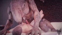 2boys 3d abs anal anal_penetration anal_sex animated bed bedroom biceps circumcised erect_while_penetrated erection gay gif halo_(series) human human_penetrated interior interspecies long_penis male male/male male_human/male_alien male_only male_penetrated male_sangheili_(halo) mattress missionary_position nipples obliques pecs penis ribs sangheili serratus_anterior short_playtime shorter_than_10_seconds size_difference stomach_bulge tagme teeth thighs thrusting thrusting_forward triceps twitchyanimation veiny yaoi yellow_eyes