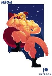 1boy abs armpit_hair balls bara bara_tiddies bara_tits barazoku beefy bend_penis big_balls big_penis broad_shoulders curved_penis dangling_balls dangling_penis dangling_testicles enormous_balls enormous_penis foreskin_pull gay gold_(hotowl) hairy hairy_male half-erect hanging_balls hanging_penis hotowl777 hunk hyper_genitalia hyper_penis male male_focus male_only manly masculine_male massive_penis muscles muscular muscular_male nude nude_male oc original_character penis penis_down pubic_hair retracted_foreskin santa_costume solo solo_focus solo_male testicles unrealistic_proportions yaoi yellow_skin