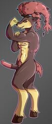 animal_genitalia animal_penis anthro autumn_sawsbuck hi_res male male_only nintendo penis pokémon_(species) pokemon sawsbuck solo video_games walrusmastah