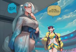 1futa 1futanari 2girls abs ai_generated aroused aroused_face athletic athletic_female big_ass big_breasts big_butt big_thighs blush boner_in_pants boner_under_clothes bra breasts bulge bulge_through_clothing bulge_under_clothes caption comic comic_page comics curvy curvy_body curvy_female curvy_figure cute cute_face elesa_(pokemon) elesa_(pokemon_bw) elesa_(pokemon_bw2) english english_text female futa_focus futa_on_futa futa_only futanari futanari_only hoorpy hourglass_figure kimono oc open_mouth original_character original_characters patreon patreon_logo patreon_username petite petite_body petite_breasts petite_female pokemon pokemon_bw pokemon_bw2 sexy sexy_body sexy_pose shorts smile solo_dickgirl sports_bra sportswear story teeth text thick_thighs thighs thinking tongue voluptuous voluptuous_female white_hair worried worried_expression worried_look yellow_eyes