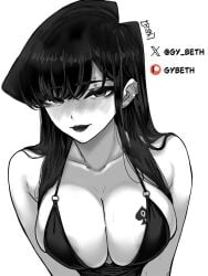 cheating dress gybeth huge_breasts komi-san_wa_komyushou_desu komi_shouko netorare piercings queen_of_spades