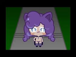 animated blue_eyes cat_ears cookie cookie_run cookie_run_witch's_castle delete_this female solo thong witchberry_cookie