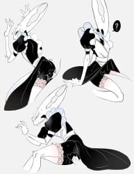 clothing hollow_knight hollow_knight_(character) maid_outfit pure_vessel sex