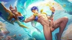 abs aov arena_of_valor big_penis cum gay male male_only quillen_(arena_of_valor) rov