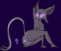 anthro anthro_focus anthro_only ass ass_focus deviantart_username eeveelution espeon fur mammal mysweetstomach nintendo nude nude_female pokemon pokemon_(species) psychic_powers shiny_anus solo_anthro spoon telekinesis