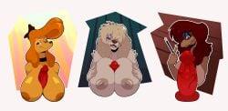big_breasts big_nipples big_penis big_titties breasts brown_fur canine canis character_request dog_girl female female_focus female_only furry furry_female furry_only long_hair looking_at_viewer mr_mapache nipples nude nude_female penis red_hair titjob yellow_fur yellow_hair