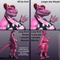 3d anthro clothing dinosaur female footwear high_heels idsaybucketsofart interstellar_demon_stripper kruk reptile rick_and_morty scalie shoes