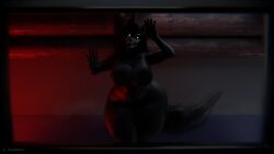 against_glass against_surface huge_breasts looking_at_viewer mal0 malo scp-1471 scp-1471-a scp_foundation skull_head slugcats_(artist) thick_thighs