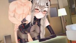 1boy 1girls 3d breasts clothed_sex cum cum_on_body female female_penetrated gerwazy glasses hard_nipples indie_virtual_youtuber koikatsu male male_penetrating naked_male saruei_(vtuber) sex sex_from_behind sound streamer tagme tears vaginal_penetration vaginal_sex video virtual_youtuber vtuber