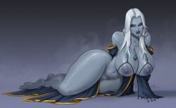 2025 2d big_breasts blue_body blue_skin blue_skinned_female breasts breasts_bigger_than_head busty devil_hs female female_focus female_only hourglass_figure large_breasts long_hair pinup pinup_pose pubes pubic_hair tagme thick_thighs thyra warcraft white_hair wide_hips