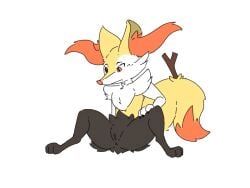 animated anthro arm_tuft black_body black_fur bodily_fluids braixen cheek_tuft chest_tuft claws closed_eyes dipstick_tail facial_tuft feces feces_pile female finger_claws fur generation_6_pokemon genital_fluids inner_ear_fluff jadeder markings narrowed_eyes nintendo nude open_mouth orange_body orange_eyes orange_fur orange_inner_ear_fluff orange_nose peeing peeing_on_ground pokemon pokemon_(species) pooping_on_floor scat shoulder_tuft signature simple_background sitting smile solo stick stick_in_tail tail tail_markings tuft urine urine_on_feces urine_on_ground urine_pool urine_stream watersports white_background white_body white_fur