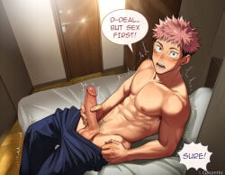 itadori yuuji from jujutsu kaisen by gaizellic