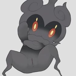 adorable cute female female_only ghost_type legendary_pokemon looking_at_viewer marshadow mythical_pokemon nsfw one_hand_up pokemon pokemon_(species) pokemon_only pussy showing_pussy showing_vagina solo solo_female vagina youjomodoki