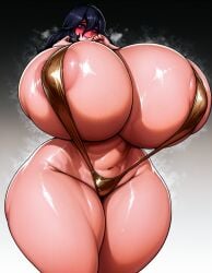 1girls 2026 ai_generated areola_slip aroused ass big_breasts bikini black_hair blush breasts breasts_bigger_than_head curvaceous curvaceous_female curvaceous_figure curves curvy curvy_body curvy_female curvy_figure curvy_hips embarrassed female female_focus female_only game_freak gigantic_breasts gold_bikini golden_week goth gradient_background heavy_breathing hex_maniac hex_maniac_(pokemon_legends:_z-a) hi_res highres hips hips_wider_than_shoulders horny hourglass_figure huge_ass huge_breasts hyper_breasts large_breasts large_thighs lipstick long_hair looking_down massive_breasts mature_female milf nail_polish navel nintendo nunai occult_maniac occult_maniac_(pokemon) occult_maniac_(pokemon_legends:_z-a) occult_maniac_(z-a) plump pokemon pokemon_legends:_z-a skindentation sling_bikini slingshot_swimsuit steam steaming_body steamy_breath swimsuit thick_thighs thighs thighs_bigger_than_head venus_body video_game_character video_game_franchise video_games voluptuous voluptuous_female wavy_mouth wide_hips