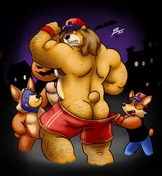 3boys anthro arm_hair armpit_hair ass barazoku bear biceps big_penis biscuit_(facebook) blush brown_hair canine erection facebook facebook_stickers feline furry hair hairy_ass halloween holidays leg_hair lion male male_only mammal masturbation musclegut muscular muscular_male nipples penis taz_(facebook) yasser