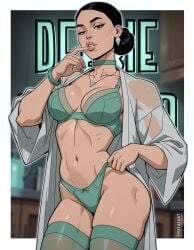 1girls ai_generated asian_milf big_lips bimbo_lips black_hair cleavage debbie_grayson female female_only invincible invincible_(tv_series) milf revealing_clothes thick_lips zeusaiart