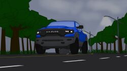 animate_inanimate axionuwu car digital_media_(artwork) expansion feral genitals growth hi_res hyper living_car living_machine living_vehicle machine male metal penis plant ram1500 ram1500trx ramtrx road sequence sky solo technology tree vehicle