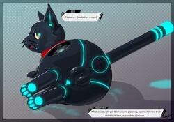 808_(hi-fi_rush) absurd_res anus balls bedroom_eyes big_balls big_butt butt domestic_cat english_text feet felid feline felis genitals glowing glowing_body hazed01 hi-fi_rush hi_res hindpaw looking_back mammal microsoft narrowed_eyes pawpads paws presenting presenting_anus raised_tail seductive tail tango_gameworks text wide_hips