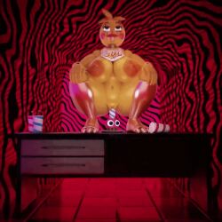 1girls 3d animated beak big_breasts breasts cupcake cupcake_(fnaf) electrotoyy five_nights_at_freddy's five_nights_at_freddy's_2 gif huge_breasts nipple_piercing nipples riding riding_penis runaboo_chica sex sex_toy solo thighs toy_chica_(fnaf)