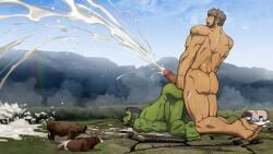 2boys after_anal all_fours another_eidos_of_dragon_vein_r ass ass_bigger_than_head ass_cleavage ass_up bara beard beefy biceps big_ass big_glans big_penis blush broad_shoulders brown_hair bubble_ass bubble_butt building_destruction bukkake bystander censored censored_penis completely_nude cow crater cum_everywhere cum_fountain cum_on_grass cum_on_ground cum_on_tree cum_puddle cum_rain cum_shower cum_splatter daddy dat_ass destroyed_building dilf doggy_style duo erection farm feet from_behind from_behind_position full_body funny gay giant green_skin hi_res hrio huge_ass huge_cock hunk interspecies kneeling long_cumshot macro macrophilia male male/male male_only male_penetrated manly mature_male morning mosaic_censoring muscles muscular muscular_arms muscular_ass muscular_back muscular_legs muscular_male muscular_thighs nude orc penis penis_bigger_than_head penis_on_ass plump_ass pointy_ears powerful_cumshot pull_out rainbow retracted_foreskin ridiculous scar scar_on_ass scar_on_back short_hair sky soles steam thick_ass thick_eyebrows thick_penis toes tough_guy what yaoi