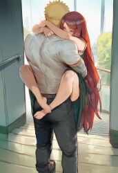1boy 1boy1girl 1girls ai_generated bandaged_arm blonde_hair boruto:_naruto_next_generations breasts cheating cheating_wife cheating_husband cheating_with_son cheating_with_mother female hair_ornament incest large_breasts long_hair male mature_female milf mother_and_son naruto naruto_(series) naruto_shippuden red_hair sex stand_and_carry_position swirlinghawk time_paradox uzumaki_kushina uzumaki_naruto very_long_hair uncensored