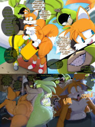anal anal_sex big_ass comic cum cum_in_ass cum_inside cumflation dominant_female english english_dialogue english_text fat_ass femboy fox fox_boy futa futa_on_male futa_penetrating futanari huge_ass inflation miles_prower mole_on_ass questionable_consent sex sonic_(series) sonic_the_hedgehog_(comics) sonic_the_hedgehog_(idw) sonic_the_hedgehog_(series) stomach_bulge submissive_male surge_the_tenrec tails_the_fox tenrec thick thick_ass thick_thighs yamathegod