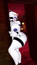big_breasts cow_girl marie_(cally3d) marionette_(fnaf) vrchat