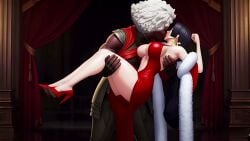 2girls ai_generated ambessa_medarda ambiguous_consent arcane audio big_breasts black_hair boa_hancock carrying carrying_another crossover dubious_consent earrings eastern_and_western_character female_only forced forced_kiss girls_only humiliation interracial jabbaman58 kicking kissed kissing league_of_legends lesbian_domination lesbian_kiss lezdom lezsub long_hair long_legs mp4 one_piece questionable_consent size_difference struggling tagme thick_thighs tongue_kiss video women_only yuri