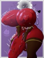absurd_res breast_expansion breasts busty_boy_(lore) clothing elemental_creature elemental_humanoid erect_nipples erection erection_under_clothing expansion fire fire_creature flam3s flames_(flam3s) futanari hi_res huge_hips huge_thighs humanoid latex latex_clothing latex_skinsuit male male_with_breasts nipple_outline nipples skinsuit sloshing_breasts solo thick_thighs tight_clothing wide_hips