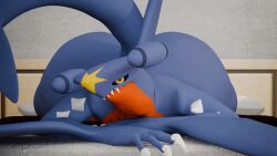 2024 3d 3d_(artwork) 3d_animation animated anthro ass ass_clapping bed bedroom_eyes big_ass big_butt black_sclera blue_body chubby chubby_female digital_drawing_(artwork) digital_media_(artwork) dumptruck_ass dumptruck_butt fat fat_ass fat_butt fat_female female front_view furniture furry garchomp generation_4_pokemon gif huge_ass huge_butt inside looking_at_viewer loop narrowed_eyes nintendo nude on_bed overweight overweight_female pokemon pokemon_(species) pokemorph seductive sharp_teeth short_playtime solo teeth twerking yellow_eyes zenith741