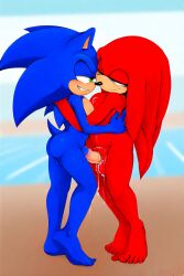 ai_generated docking fully_nude knuckles_the_echidna penis sonic_the_hedgehog