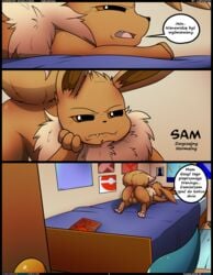 comic eevee english_text kuroodod nintendo no_humans page_1 pokémon_(species) pokemon polish_text redoxx text