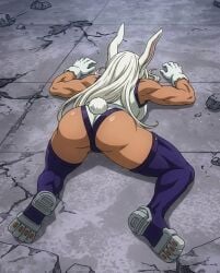 1girl 1girls ass ass_focus big_ass big_butt boku_no_hero_academia brown_body brown_skin bunny_ears bunny_girl bunny_tail bunnysuit butt butt_focus damsel_in_distress dark-skinned_female dark_skin defeated defeated_female defeated_heroine defeated_superheroine fat_ass fat_butt female female_focus female_only femsub knocked_out long_hair mirko mommy muscle_mommy muscles muscular muscular_arms muscular_female my_hero_academia nice_ass nice_butt passed_out pose posing sexy sexy_body sexy_female sexy_pose sleeping strong strong_female strong_woman thick thick_ass thick_legs thick_thighs unconscious unconscious_female usagiyama_rumi white_hair