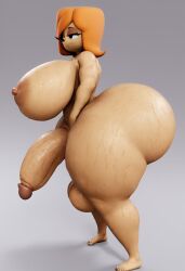 1futa 3d 3d_model ai ai_generated big_ass big_breasts big_butt debbie_turnbull debs_turnbull futa_focus futa_only futanari milf orange_hair robotboy simple_background solo solo_futa thicc thick_ass thick_legs thick_thighs voluptuous vulkyasha_(style)