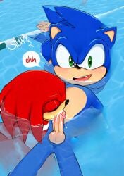 ai_generated blowjob blowjob_face knuckles_the_echidna sonic_the_hedgehog