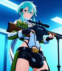 1futa 1futanari ai_generated alternate_body_type alternate_breast_size balls big_ass big_breasts black_hair blue_hair breasts cock cum curves curvy curvy_body curvy_figure curvy_hips dickgirl erect_penis erection futa_only futa_sans_pussy futanari futanari_only girly glasses gun gun_gale_online hi_res high_resolution highres holding_object holding_weapon horny horny_female huge_ass huge_balls huge_boobs huge_breasts huge_butt huge_cock huge_testicles huge_thighs intersex kingdesperadow3 medium_ass medium_breasts medium_penis muscular penis sexy shiny_skin sinon sinon_(ggo) solo solo_focus solo_futa stable_diffusion sword_art_online testicles thick_thighs trans veiny_penis voluptuous weapon worship