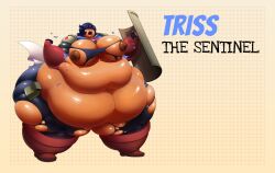 ass belly big big_arms big_ass big_belly big_breasts big_breasts big_thighs breasts fat female full_metal_furies obese obese_female thighs triss_(full_metal_furies) wide