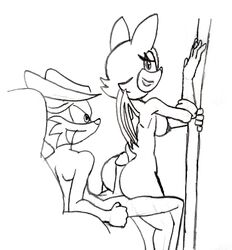 1boy 1boy1girl 1girls ass bat black_and_white breasts buttjob dancing fang_the_sniper female fours_(artist) hot_dogging lapdance male male/female mammal monochrome mustelid penis pole pole_dancing rouge_the_bat sex sketch sonic_(series) sonic_the_hedgehog_(series) straight weasel