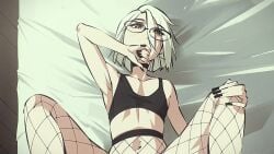 1boy 1femboy 2d 2d_animation anal anal_sex animated black_nails feet femboy feminine feminine_male fishnets flou flou_(character) gay gay_sex girly glasses otoko_no_ko painted_nails painted_toenails penis penis_size_difference short_hair sissy small_penis sound tagme testicles toes trap uncensored video white_hair yaoi