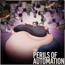 fat fat_female female_focus female_only force_feeding gigantic_belly gigantic_breasts obese obese_female overweight sickstar solo_female wardrobe_malfunction weight_gain