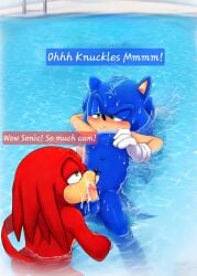 ai_assisted ai_generated blowjob blowjob_face comic comic_page cum cum_in_mouth erect_penis gay knuckles_the_echidna male male_only sega sonic_(series) sonic_the_hedgehog sonic_the_hedgehog_(series)