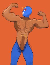 brawl_stars dick el_primo_(brawl_stars) gay muscular solo solo_male yaoi