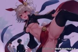ai ai_assisted ai_generated dancing from_below oda_nobunaga_(fate) showing_off_pussy tagme video