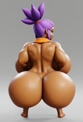 1girls 3d 3d_model ai ai_generated big_ass big_breasts big_butt brawl_stars brown_body brown_skin female female_focus female_only huge_ass huge_butt purple_hair shelly_(brawl_stars) simple_background solo solo_female supercell thicc thick_ass thick_legs thick_thighs voluptuous voluptuous_female vulkyasha_(style) yellow_scarf
