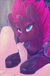 2017 absurd_res blush broken_horn digital_media_(artwork) dimwitdog duo equine female female_focus feral fizzlepop_berrytwist_(mlp) foreskin foreskin_play friendship_is_magic hair hasbro hi_res horn human human_on_feral interspecies male mammal my_little_pony my_little_pony_the_movie nude penis smile solo_focus tempest_shadow_(mlp) uncut unicorn zoophilia